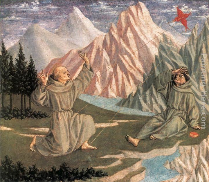 Domenico Veneziano The Stigmatisation of St Francis (predella 1)